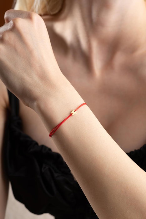 Heliophilia Silver Pulsera de Plata de Ley 925 en Oro y Rojo Ajustable Heliophilia Silver Pulsera de Plata de Ley 925 en Oro y Rojo Ajustable